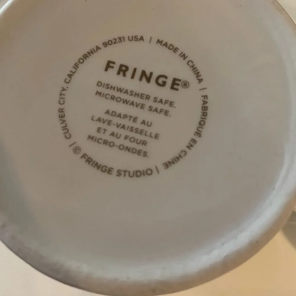 Fringe Cat Christmas themed coffee cups